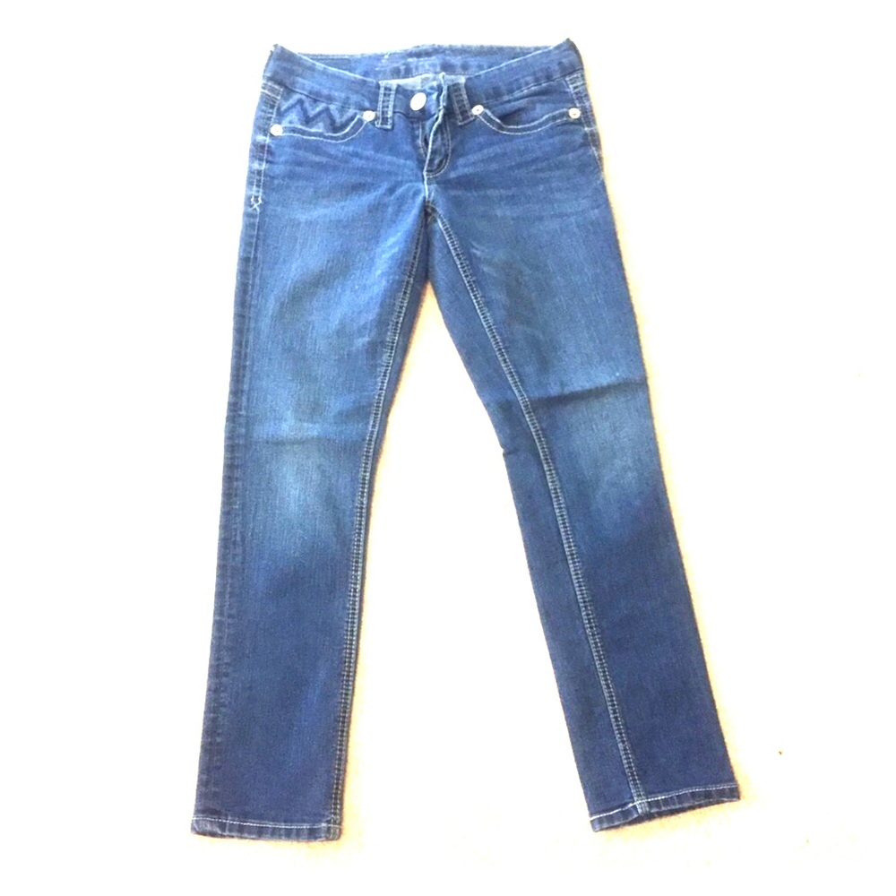 Seven7 Skinny Ankle Jeans with Zig Zag detail